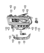 68448966AA - Electrical: Screw, Right for Mopar Image