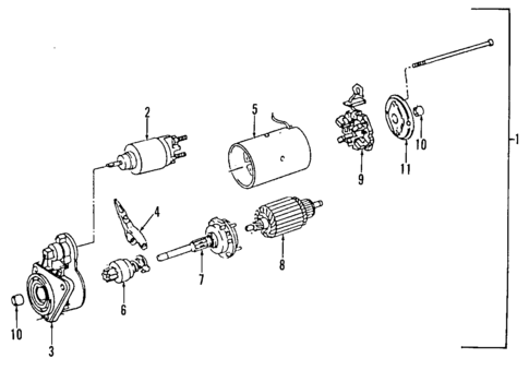 Starter for 1995 Volkswagen EuroVan #0