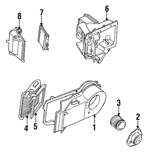 Heater Components for 1987 Pontiac Bonneville #0