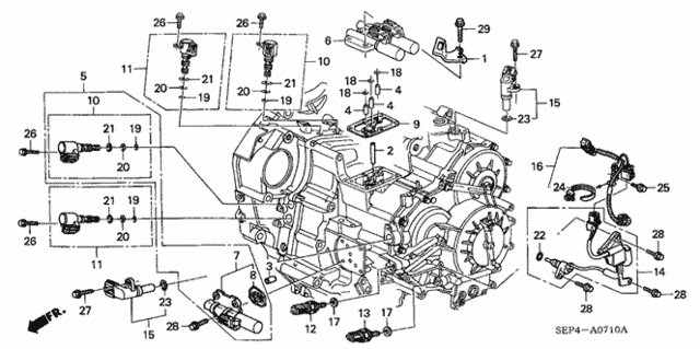 AT Sensor - Solenoid (-'06) for 2004 Acura TL #0