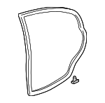 72810S04003 - Body: Door Weather-strip for Honda: Civic Image