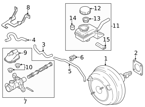 Master Cylinder - Components On Dash Panel for 2012 Nissan Murano #0