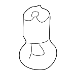 701947155 - Body: Under Hood Lamp Bracket for Volkswagen: EuroVan Image