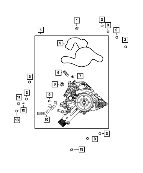 Water Pump and Related Parts for 2023 Ram 1500 #0
