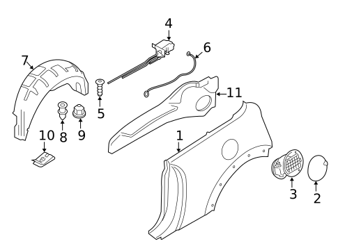 Fuel Door for 2013 Mini Cooper #0