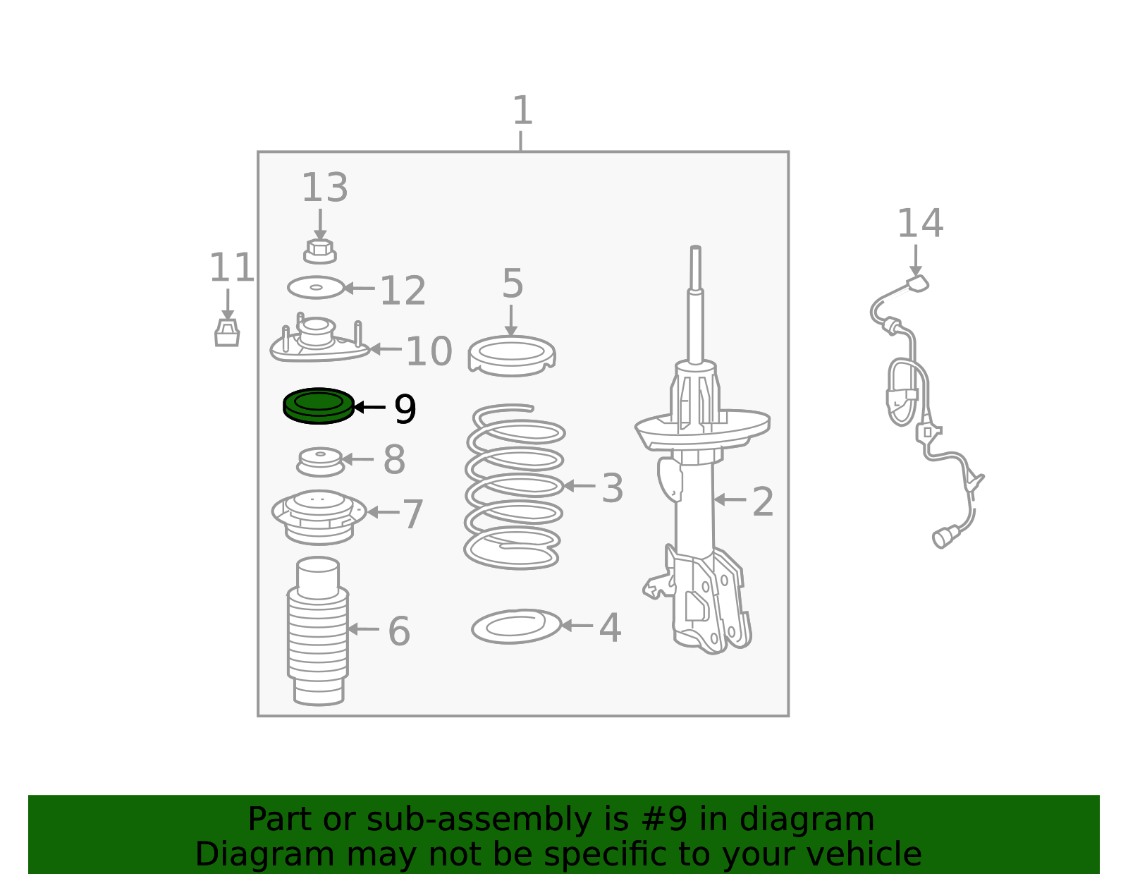 51726-STX-A52 - 2007-2013 Acura - Bearing, Front Shock Absorber