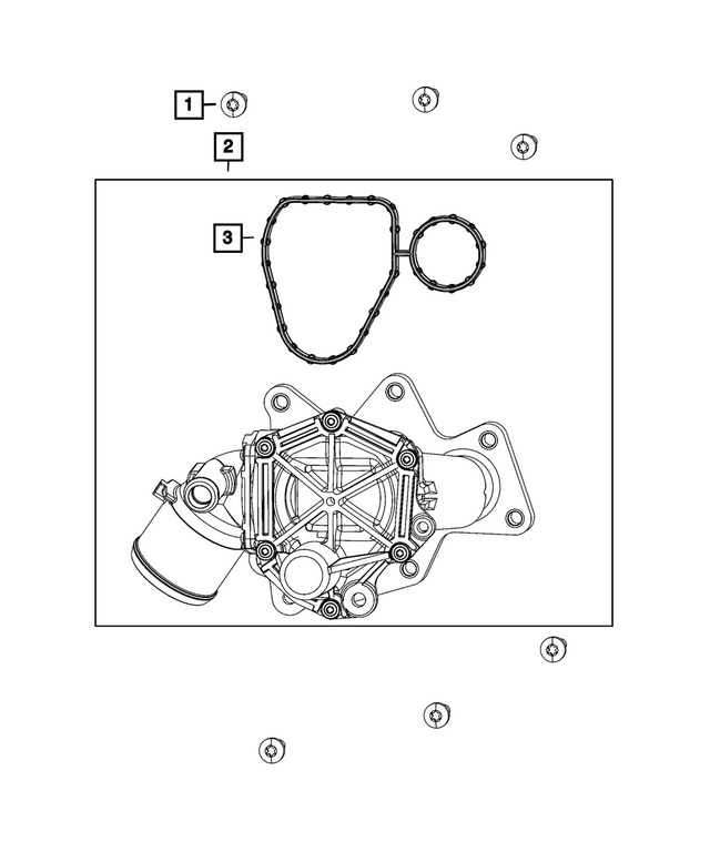 68361649AB - : Thermostat Gasket for Mopar Image
