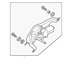 86510SL080 - Body: Wiper Motor for Subaru: Forester Image