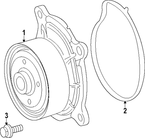 Water Pump for 2025 Toyota Grand Highlander #0