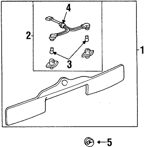Rear Reflector for 1999 Mercury Villager #0