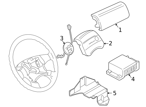 Air Bag Components for 1997 Volkswagen EuroVan #0