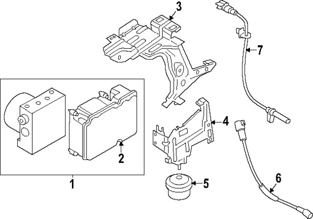NK4Z2B373D - Electrical: ABS Control Unit for Ford Image