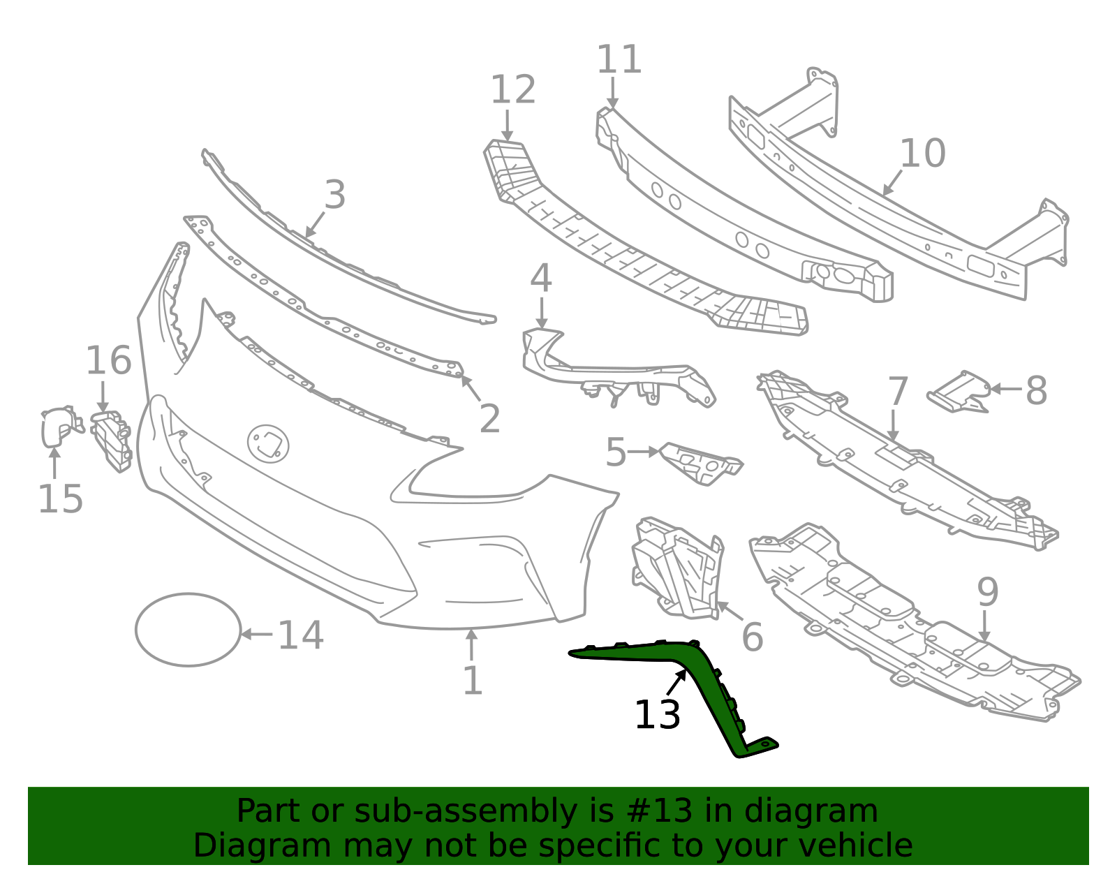 2022-2025 Toyota GR86 Bumper Trim SU003-09257 | Ourisman Toyota Parts