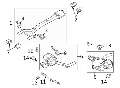 Exhaust Components for 2013 Porsche Panamera #0