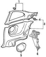 6247020170C0 - Body: Upper Quarter Trim for Toyota Image