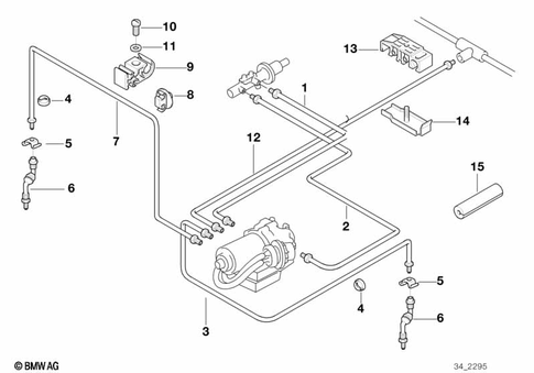 Brake Pipe, Front for 1998 BMW 318is #0