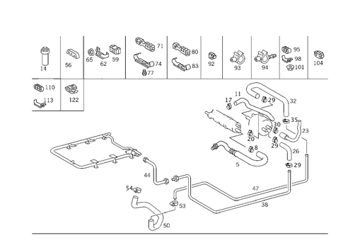 Fuel Lines for 2003 Mercedes-Benz CLK430 #1