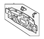 5C3813305 - Body: Rear Body Panel for Volkswagen Image