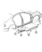 5018725AA - : Quarter Panel Cladding, Left for Chrysler: 300M Image