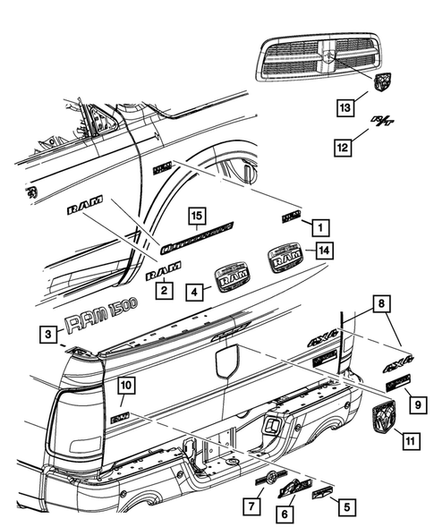 Nameplates for 2012 Ram 1500 #0