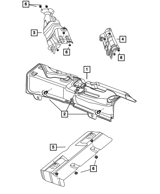 5160241AA - Exhaust: Silencer Clip, Mounting for Mopar Image image