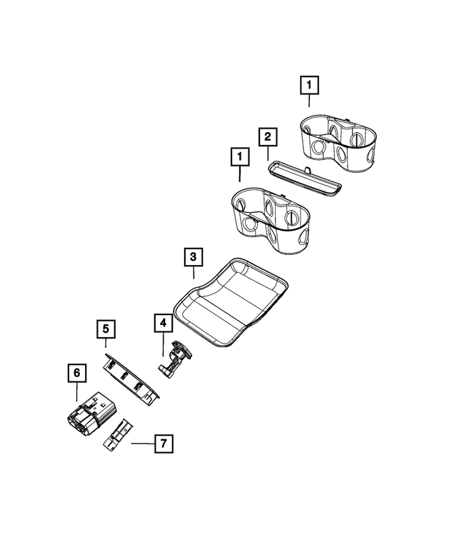 68448286AA - Interior Trim: Charging Port Usb for Mopar Image image