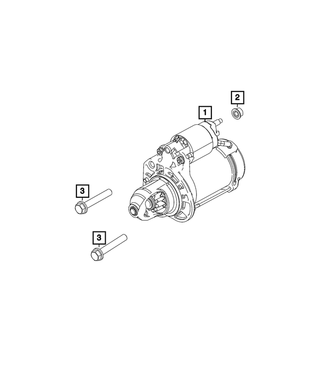 6101986 - Electrical: Hex Head Screw And Washer for Chrysler: 200, 300, Pacifica, Voyager | Dodge: Caliber, Challenger, Durango, Grand Caravan | Jeep: Cherokee, Compass, Gladiator, Grand Cherokee, Grand Cherokee L, Grand Cherokee WK, Patriot, Wrangler, Wrangler JK | Ram: 1500, 1500 Classic, ProMaster 1500, ProMaster 2500, ProMaster 3500 Image