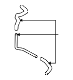 AJ571538XD - Cooling System: Reservoir Hose for Mazda: 6 Image