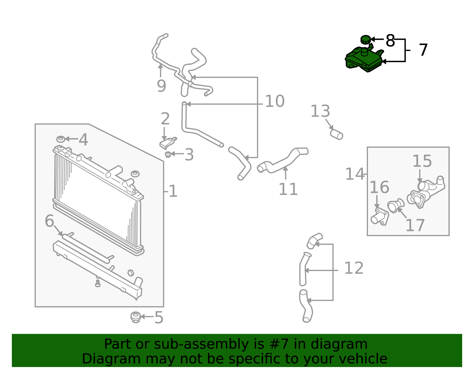 2003-2008 Mazda 6 | Engine Coolant Reservoir | AJ57-15-350D | Mazda ...
