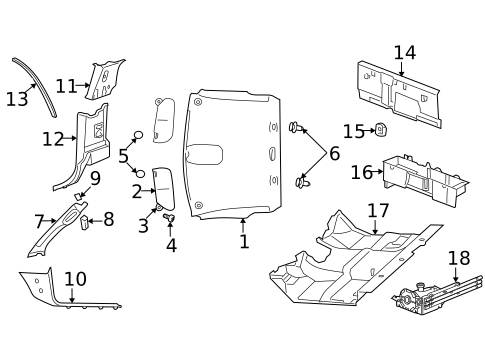 Interior Trim - Cab for 2008 Dodge Ram 1500 #1