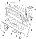 74812SH3305 - Body: Cylinder &amp; Keys for Honda: Civic, CRX Image