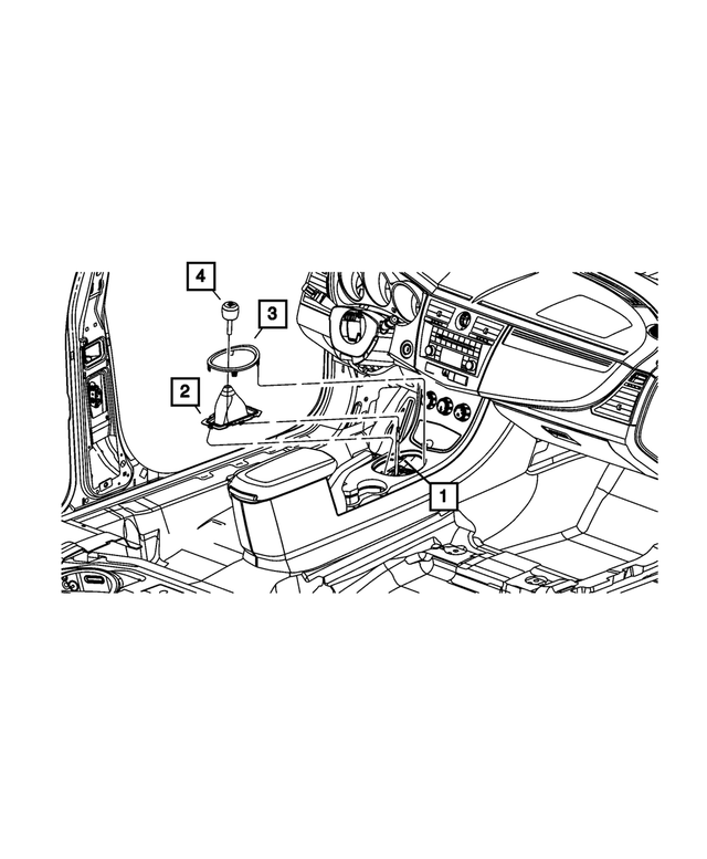 5106010AE - T355; 5-Speed; Manual Transaxle: Transmission Shifter for Mopar Image