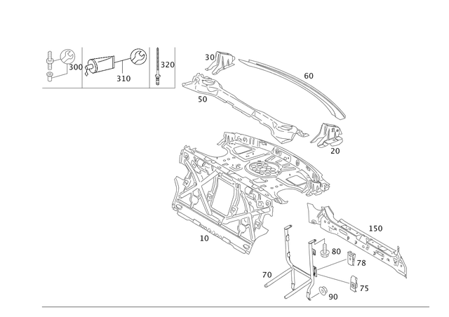 12989177112 - Rear End: Parts Kit, Adhesive for Mercedes-Benz: Sprinter 2500, Sprinter 3500 Image image