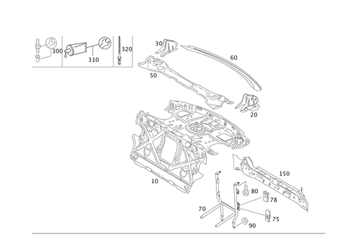 Rear End for 1997 Mercedes-Benz S500 #0