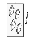 LR134692 - : Brake Pad Kit for Land-Rover Image