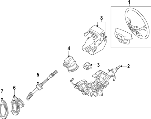 Steering Column for 2016 Lexus RX450h #0