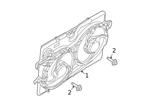 Cooling Fan for 2009 Mercury Mariner #1