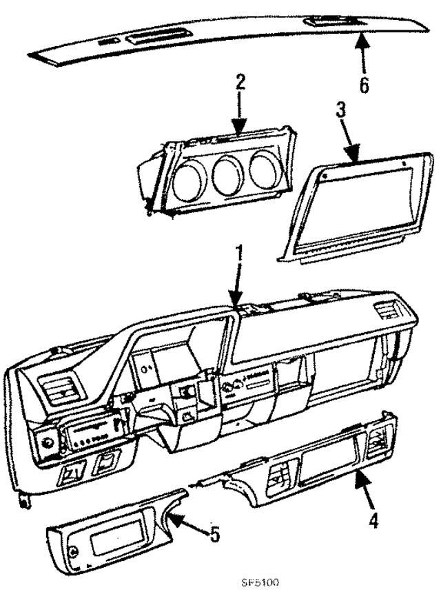 P511FS8 - Body: Crash Pad for Mopar Image