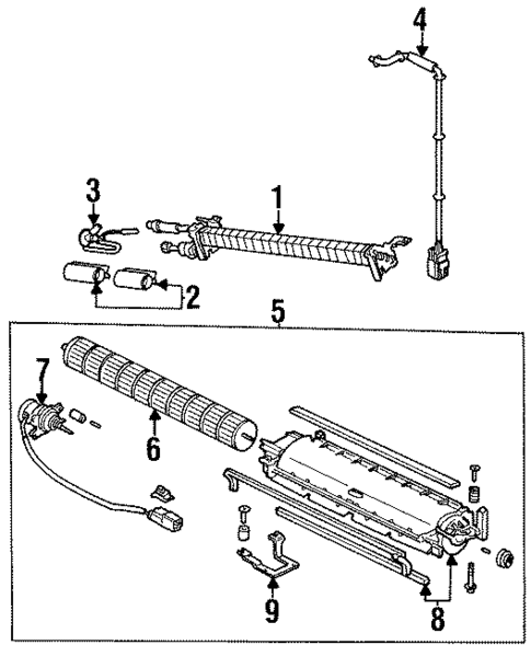 Evaporator Components for 1998 Isuzu Oasis #1