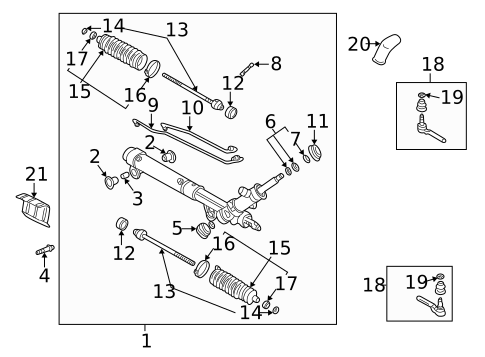Steering Gear & Linkage for 2006 Buick Rendezvous #0