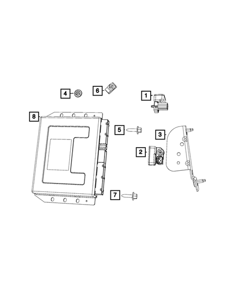 Keys, Modules and Engine Controllers for 2016 Dodge Challenger #3