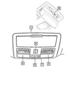 1AH29DW1AB - Interior Trim: Overhead Console Bezel for Chrysler: 300 | Dodge: Charger, Magnum Image