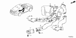 91550SFJW01ZB - Interior/Bumper: CLIP, CENTER (LOWER) *NH167L* (GRAPHITE BLACK) for Honda Image