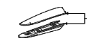 6340208010 - Body: Roof Luggage Carrier Side Rail Cap for Toyota Image