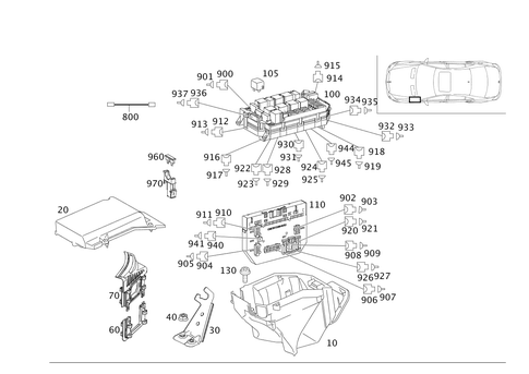 Apparatus Case, Driver Side for 2010 Mercedes-Benz S 550 #0