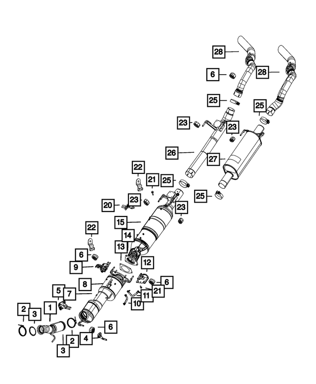 68445334AA - : Exhaust Tailpipe for Mopar Image