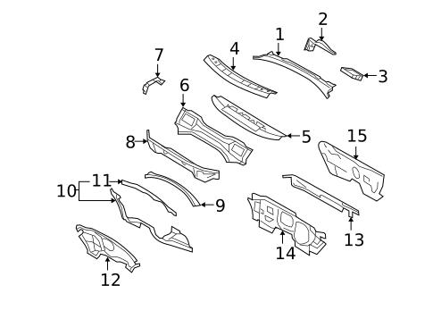 Cowl for 2009 Volkswagen GTI #0