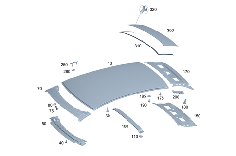 Roof for 2025 Mercedes-Benz S500 #0