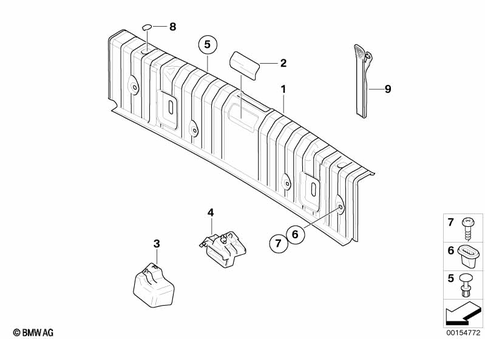 Luggage Compartment for 2005 BMW 328i #2
