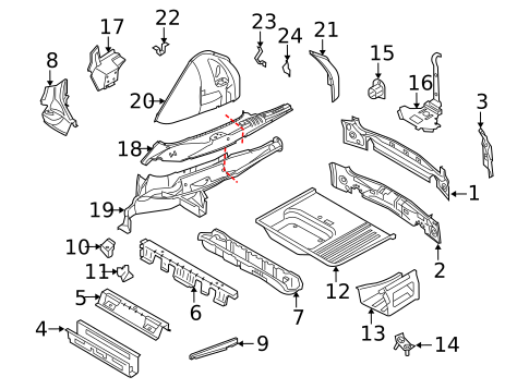 Rear Body for 2006 BMW X3 #0